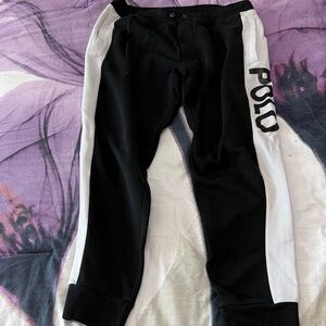 Polo by Ralph Lauren Black and White Joggers